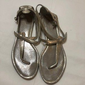 Ann Taylor Metallic Sandals Size 8.5
